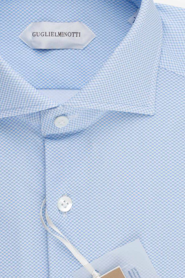 Guglielminotti Hemd Herren Guglielminotti Regular Halb Unifarben 85% Poliammide 15% Elastam Kragen Französisch Lange Ärmel