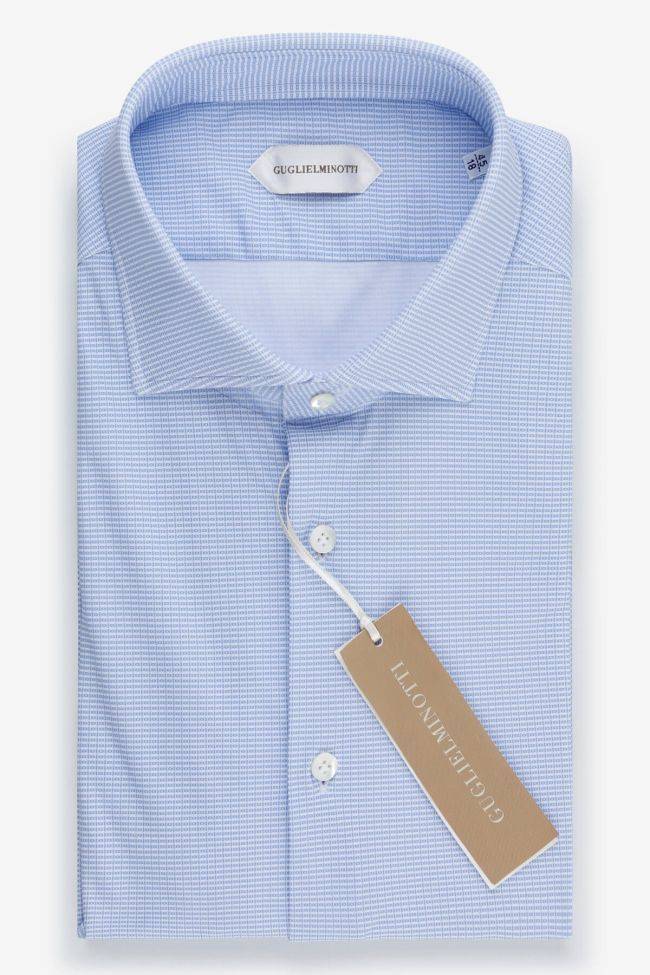 guglielminotti Hemd Herren Guglielminotti Regular Halb Unifarben 85% poliammide 15% elastam kragen Französisch Lange Ärmel