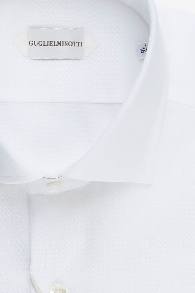 Guglielminotti Hemd Herren Guglielminotti Regular Halb Unifarben 100% Baumwolle Kragen Französisch Lange Ärmel
