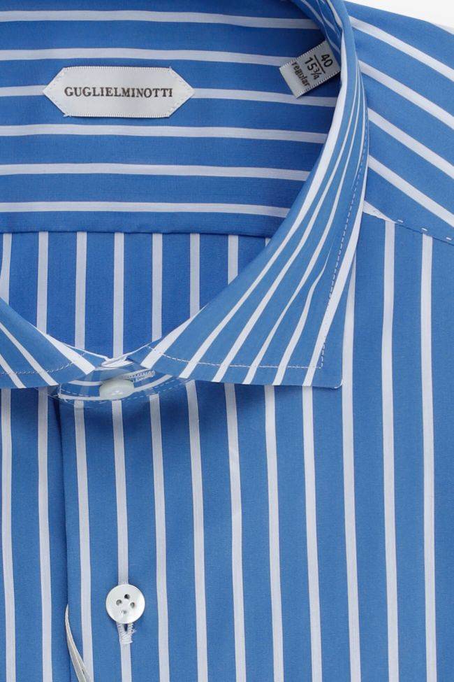 Guglielminotti Hemd Herren Guglielminotti Regular Streifen 72% Cotton 27% Pa 1% Ea Kragen Französisch Lange Ärmel