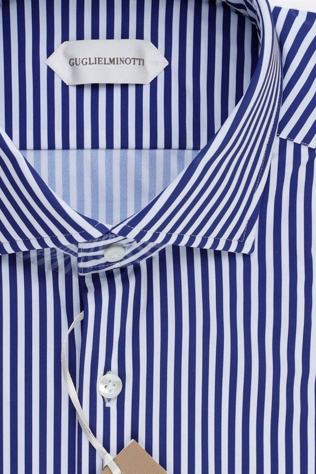 Guglielminotti Hemd Herren Guglielminotti Regular Streifen 85% Poliammide 15% Elastam Kragen Französisch Lange Ärmel