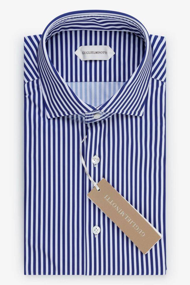 guglielminotti Hemd Herren Guglielminotti Regular Streifen 85% poliammide 15% elastam kragen Französisch Lange Ärmel