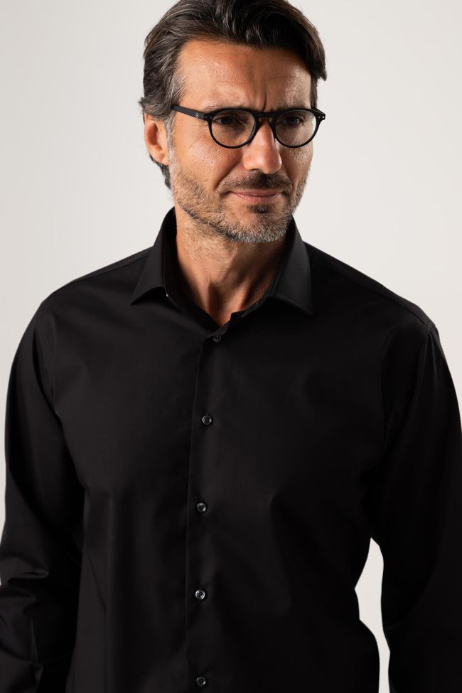 Ingram Hemd Herren Ingram Classic Bügelfreie Einfarbig 100% Baumwolle Kragen Italienisch Lange Ärmel