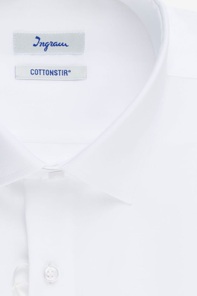 Ingram Hemd Herren Ingram Classic Bügelfreie Einfarbig 100% Baumwolle Kragen Französisch Lange Ärmel