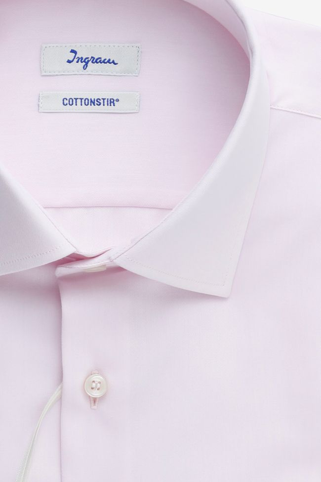 Ingram Hemd Herren Ingram Classic Bügelfreie Einfarbig 100% Baumwolle Kragen Französisch Lange Ärmel