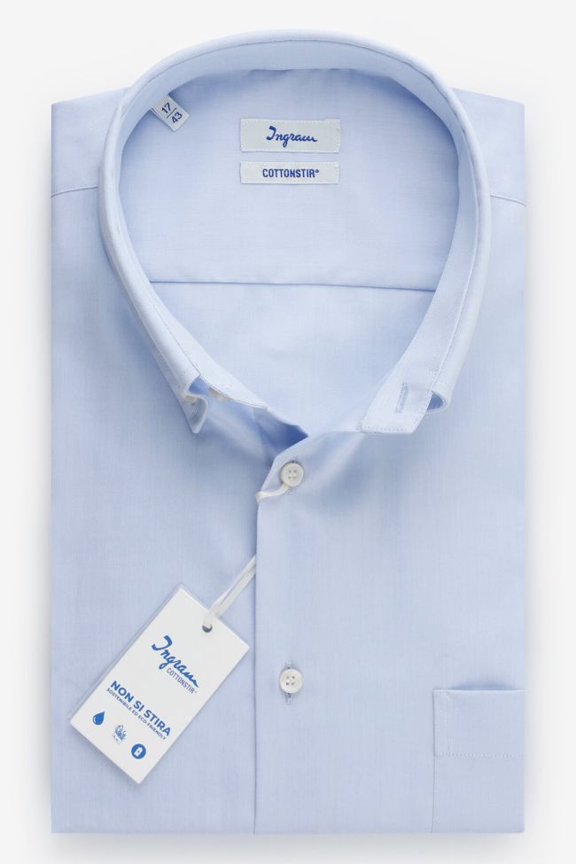 ingram Hemd Herren Ingram Classic Bügelfreie Einfarbig 100% Baumwolle kragen Button-Down Lange Ärmel