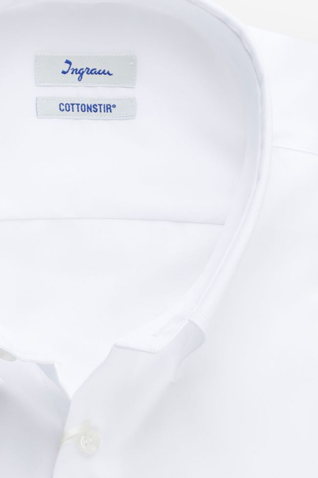 Ingram Hemd Herren Ingram Classic Bügelfreie Einfarbig 100% Baumwolle Kragen Button-Down Lange Ärmel