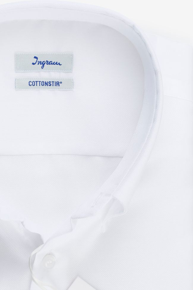 Ingram Hemd Herren Ingram Classic Bügelfreie Einfarbig 100% Baumwolle Kragen Button-Down Lange Ärmel