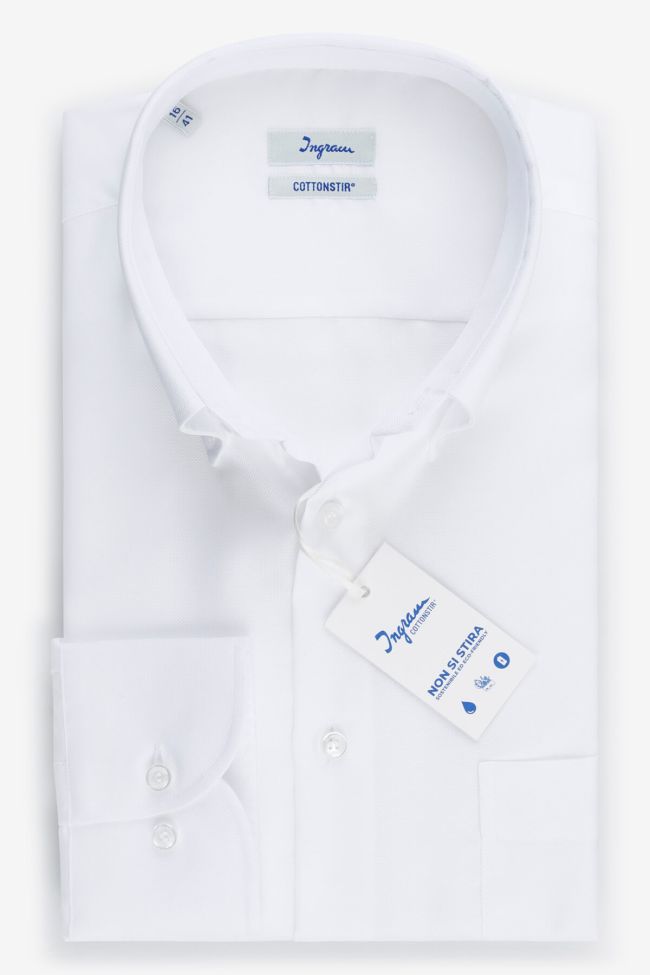 ingram Hemd Herren Ingram Classic Bügelfreie Einfarbig 100% Baumwolle kragen Button-Down Lange Ärmel