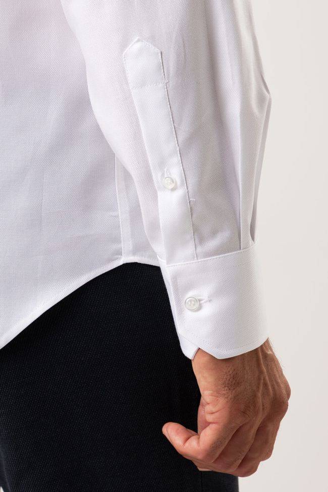 Ingram Hemd Herren Ingram Classic Einfarbig 100% Baumwolle Kragen Italienisch Lange Ärmel