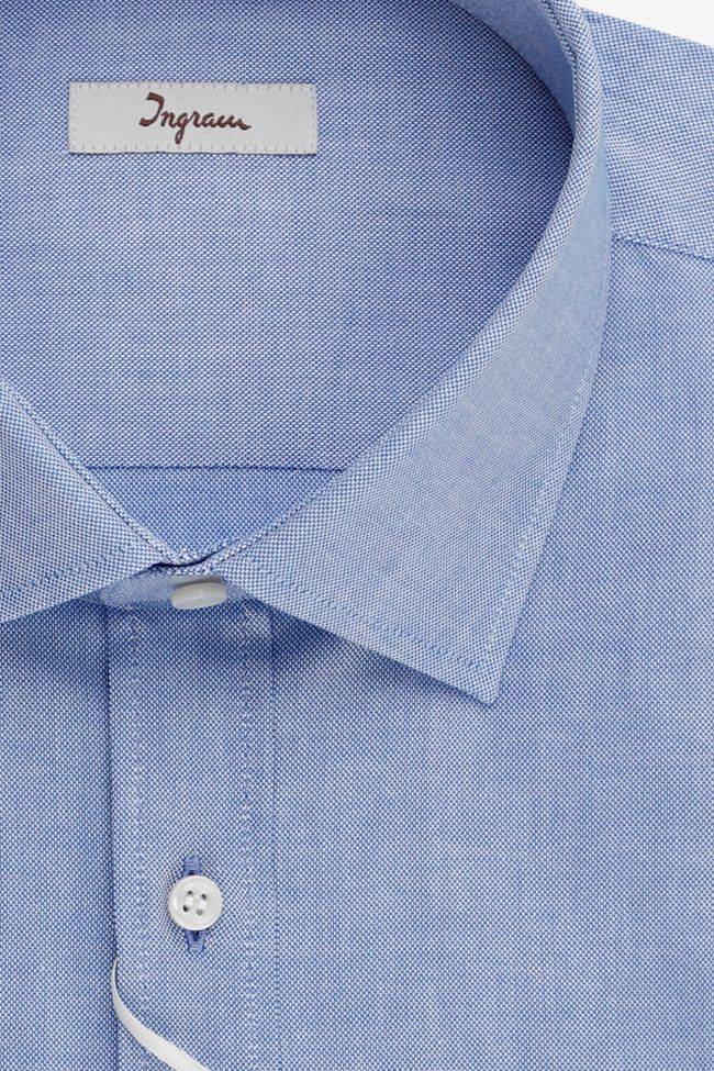 Ingram Hemd Herren Ingram Classic Einfarbig 100% Baumwolle Kragen Französisch Lange Ärmel