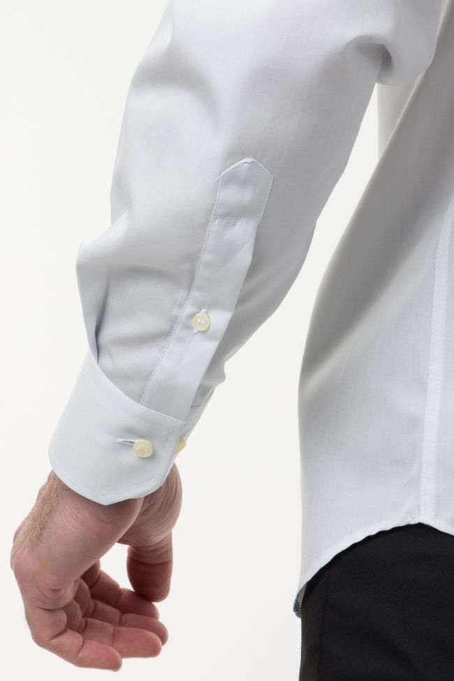 Ingram Hemd Herren Ingram Classic Einfarbig 100% Baumwolle Kragen Italienisch Lange Ärmel