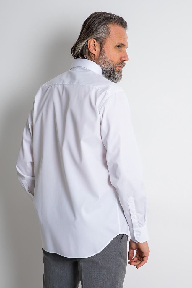 Ingram Hemd Herren Ingram Classic Einfarbig 100% Baumwolle Kragen Button-Down Lange Ärmel