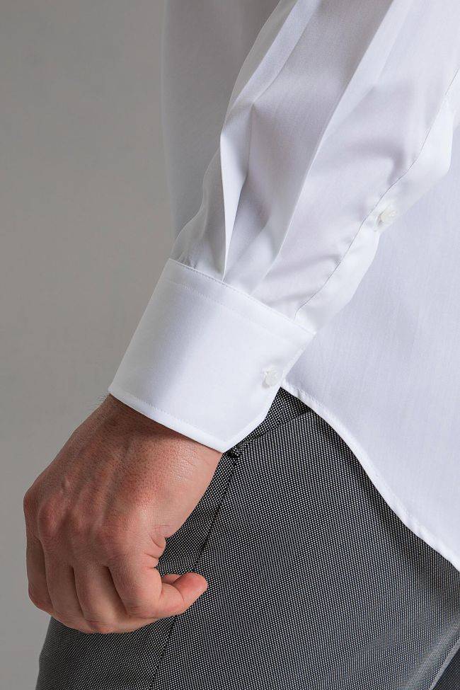 Ingram Hemd Herren Ingram Classic Einfarbig 100% Baumwolle Kragen Button-Down Lange Ärmel