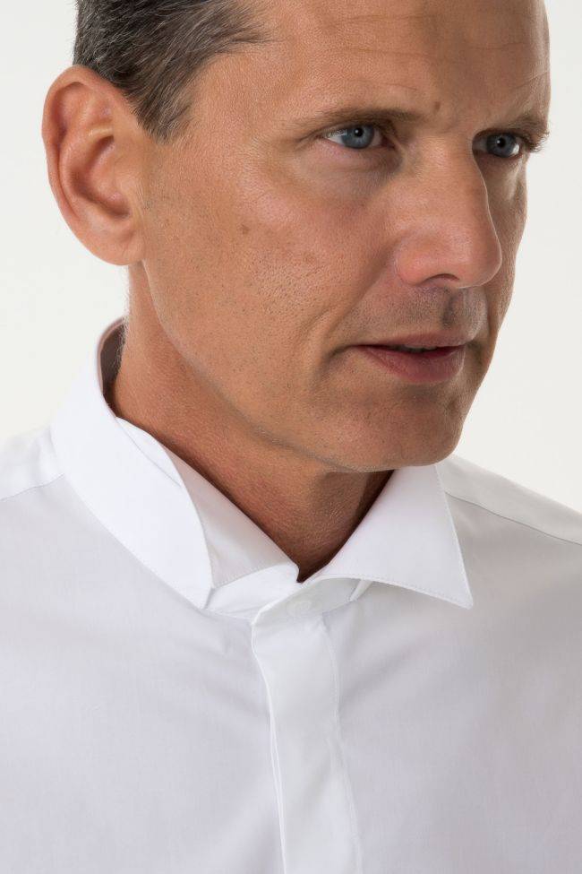 Ingram Hemd Herren Ingram Classic Einfarbig 100% Baumwolle Kragen Kläppchenkragen Lange Ärmel