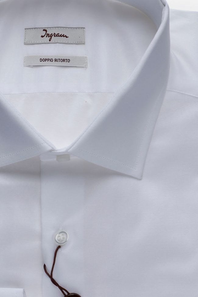 Ingram Hemd Herren Ingram Classic Einfarbig 100% Kaschmir Kragen Button-Down Lange Ärmel