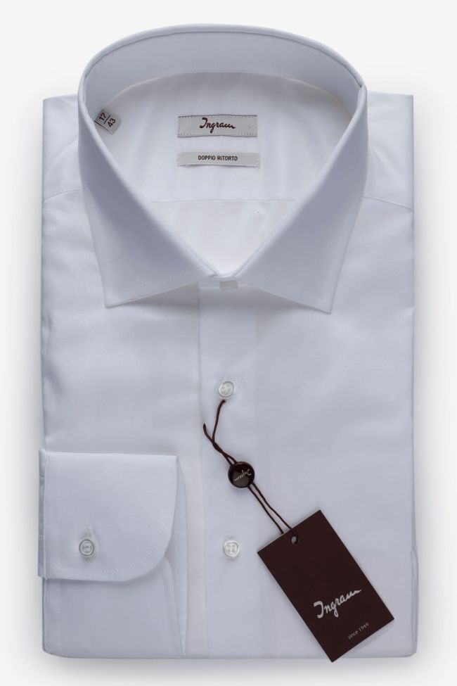 ingram Hemd Herren Ingram Classic Einfarbig 100% Kaschmir kragen Button-Down Lange Ärmel