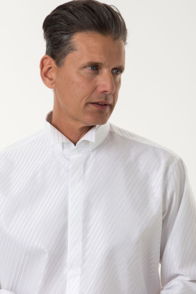 ingram Hemd Herren Ingram Classic Einfarbig 60% Baumwolle, 40% Viskose kragen Kläppchenkragen Lange Ärmel