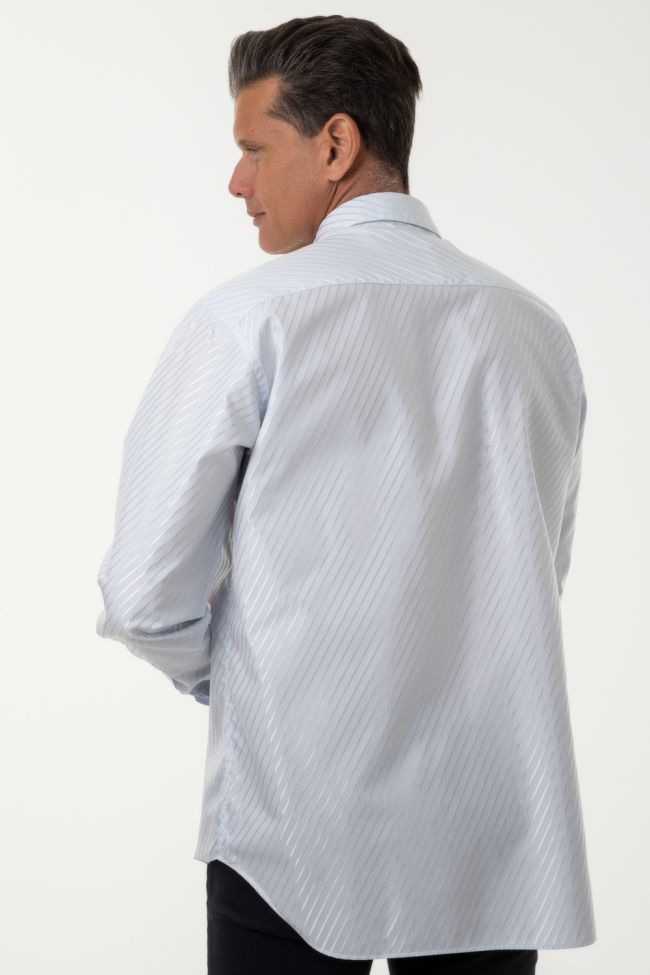 Ingram Hemd Herren Ingram Classic Einfarbig 60% Baumwolle, 40% Viskose Kragen Kläppchenkragen Lange Ärmel