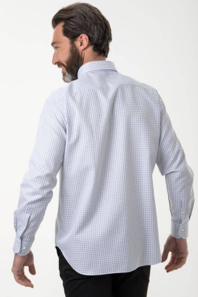 Ingram Hemd Herren Ingram Classic Karo 100% Baumwolle Kragen Button-Down Lange Ärmel