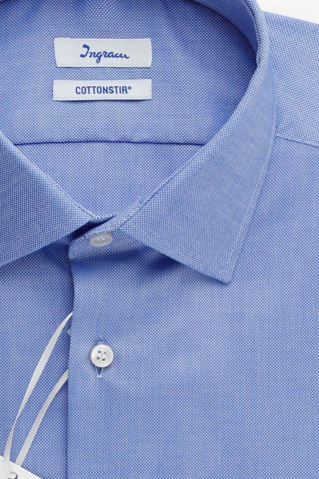 Ingram Hemd Herren Ingram Regular Bügelfreie Einfarbig 100% Baumwolle Kragen Französisch Lange Ärmel