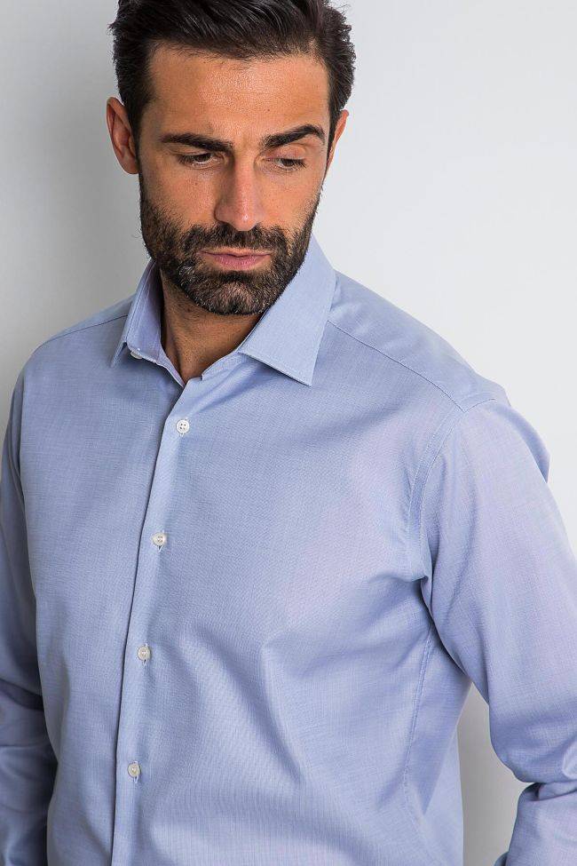 Ingram Hemd Herren Ingram Regular Bügelfreie Einfarbig 100% Baumwolle Kragen Italienisch Lange Ärmel