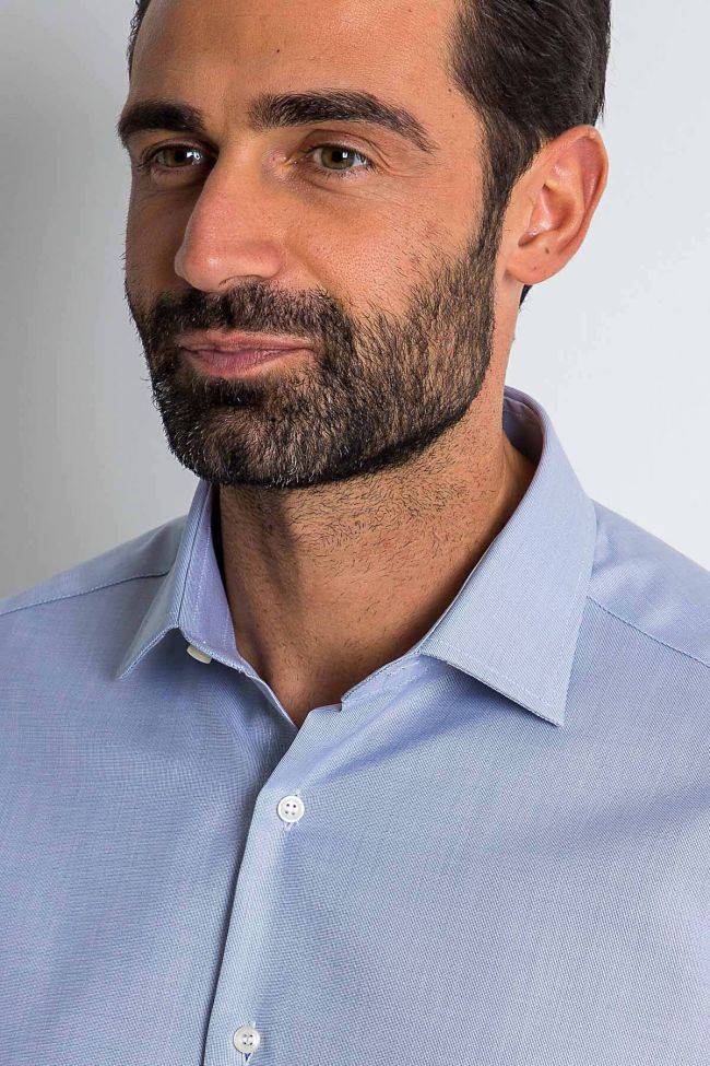 Ingram Hemd Herren Ingram Regular Bügelfreie Einfarbig 100% Baumwolle Kragen Italienisch Lange Ärmel