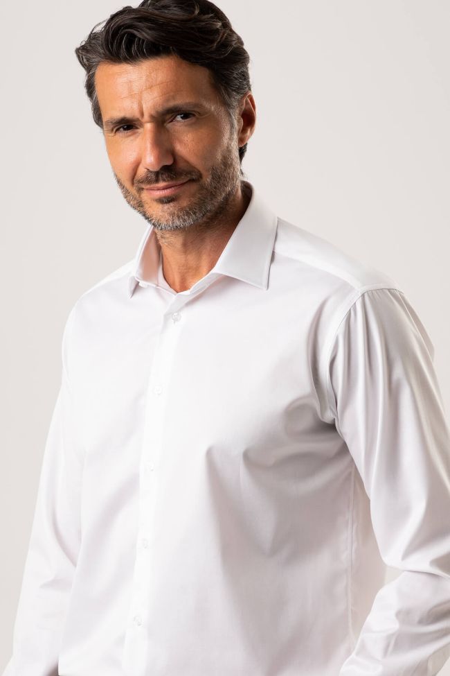 Ingram Hemd Herren Ingram Regular Bügelfreie Einfarbig 100% Baumwolle Kragen Italienisch Lange Ärmel