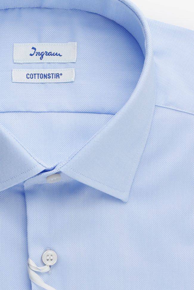 Ingram Hemd Herren Ingram Regular Bügelfreie Einfarbig 100% Baumwolle Kragen Französisch Lange Ärmel