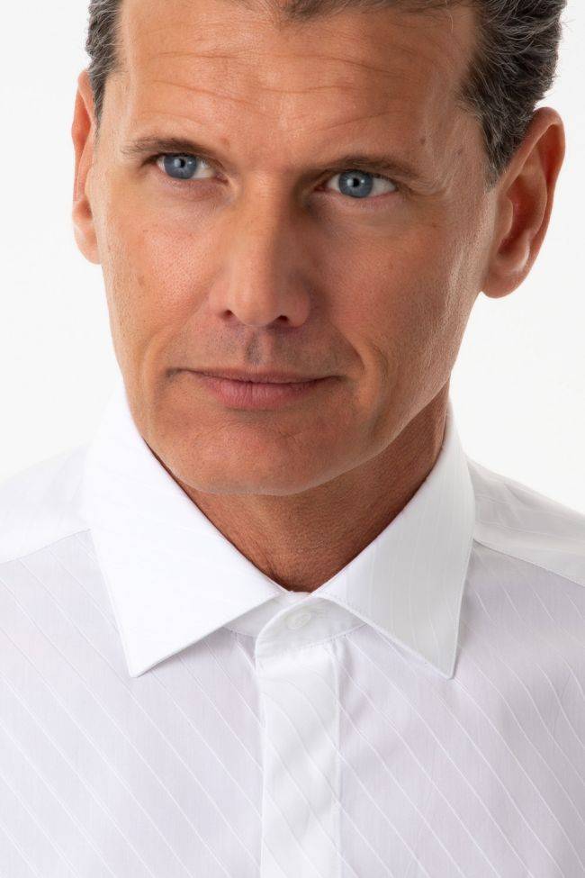 Ingram Hemd Herren Ingram Regular Einfarbig 100% Baumwolle Kragen Italienisch Lange Ärmel