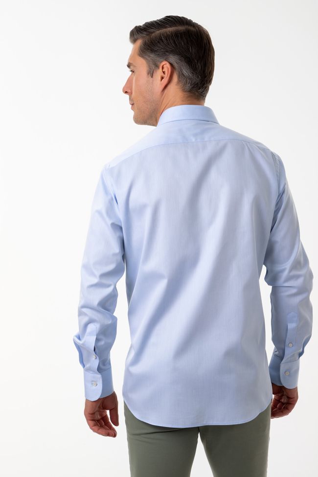 Ingram Hemd Herren Ingram Regular Einfarbig 100% Baumwolle Kragen Französisch Lange Ärmel