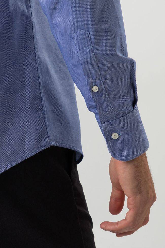 Ingram Hemd Herren Ingram Regular Einfarbig 100% Baumwolle Kragen Button-Down Lange Ärmel