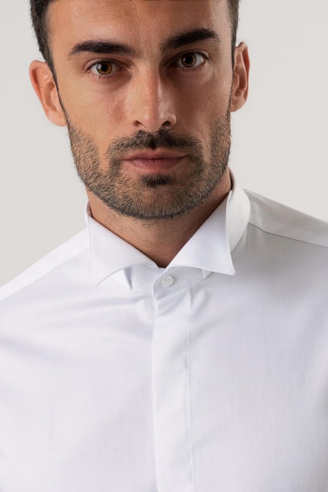 Ingram Hemd Herren Ingram Regular Einfarbig 100% Baumwolle Kragen Kläppchenkragen Lange Ärmel