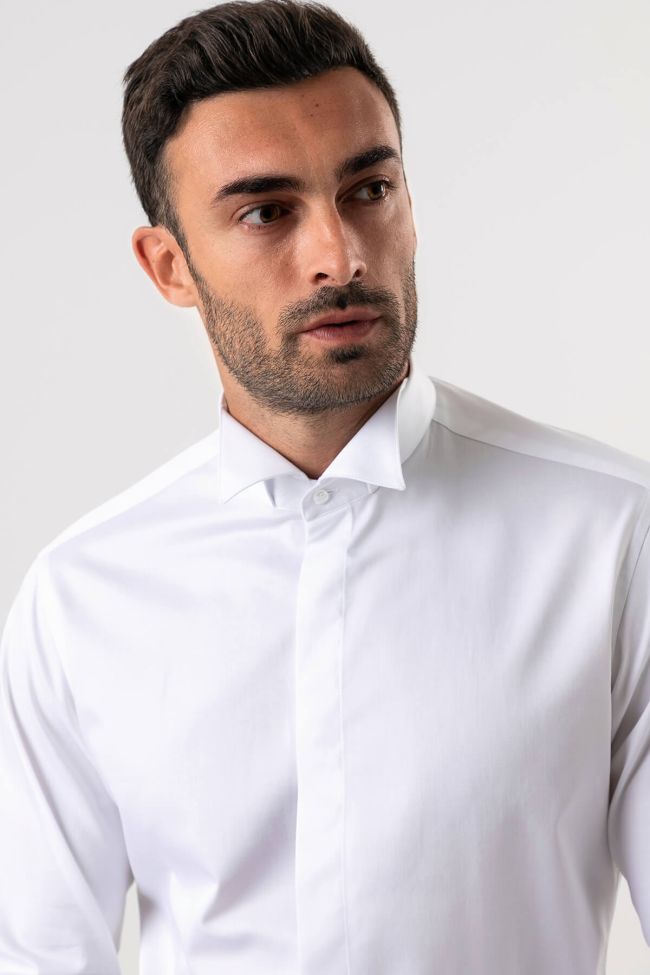 ingram Hemd Herren Ingram Regular Einfarbig 100% Baumwolle kragen Kläppchenkragen Lange Ärmel