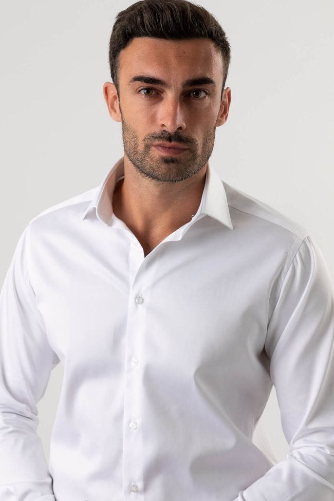 Ingram Hemd Herren Ingram Regular Einfarbig 100% Baumwolle Kragen Italienisch Lange Ärmel