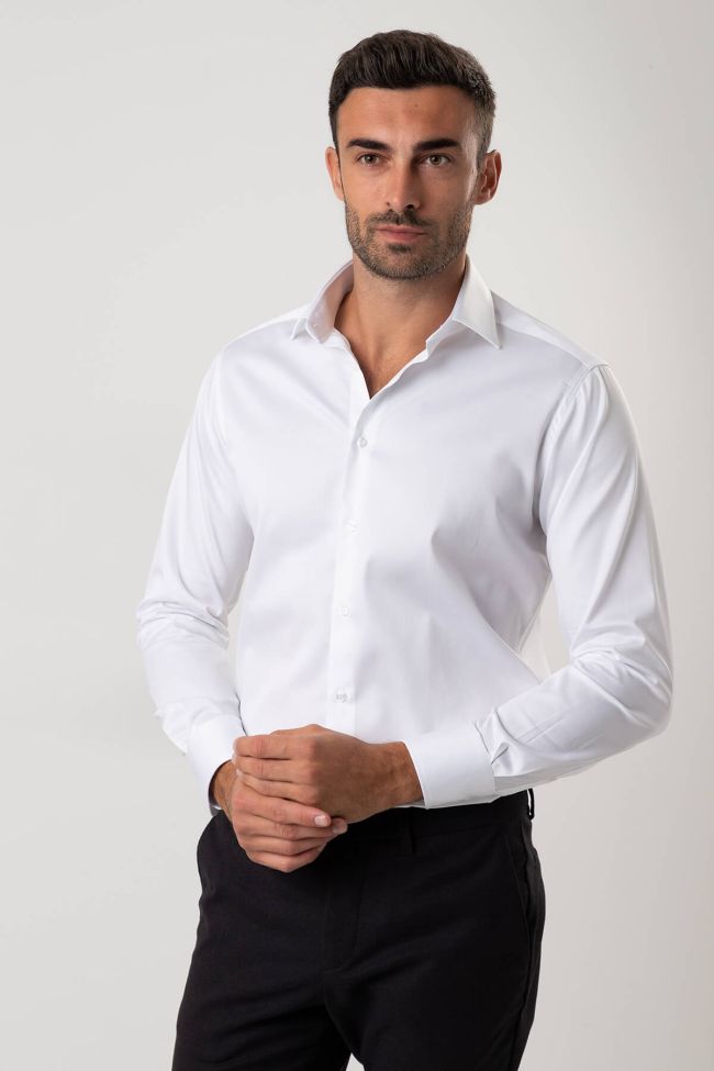 ingram Hemd Herren Ingram Regular Einfarbig 100% Baumwolle kragen Italienisch Lange Ärmel