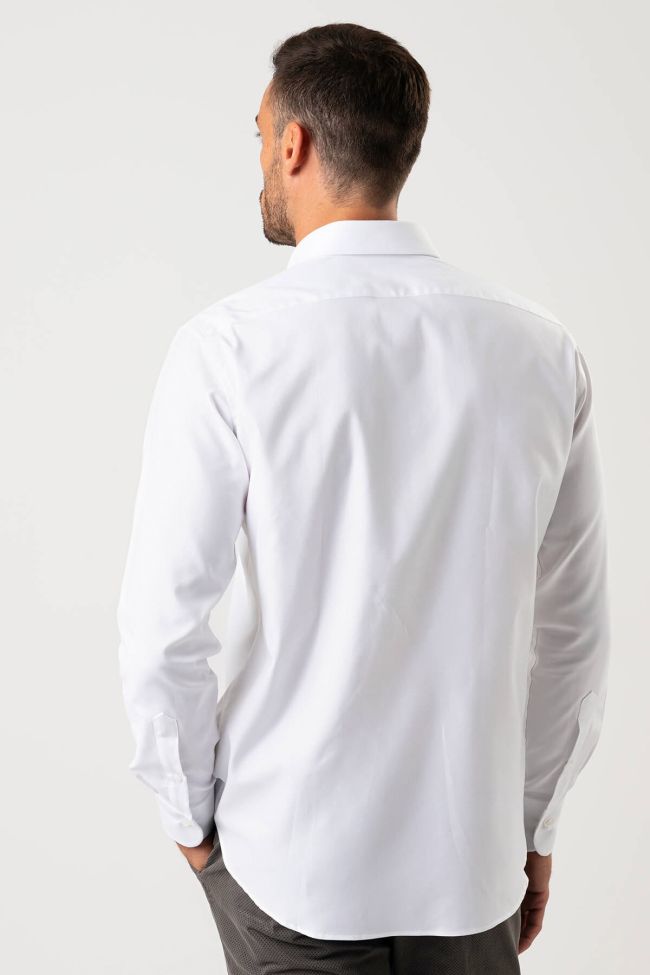 Ingram Hemd Herren Ingram Regular Einfarbig 100% Baumwolle Kragen Button-Down Lange Ärmel