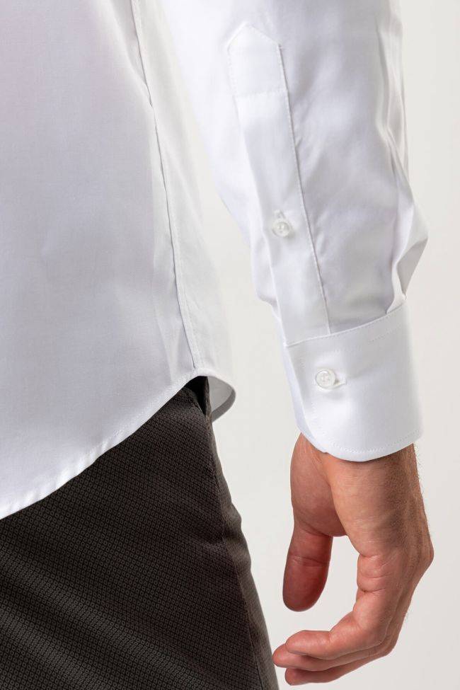 Ingram Hemd Herren Ingram Regular Einfarbig 100% Baumwolle Kragen Button-Down Lange Ärmel