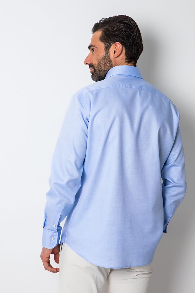 Ingram Hemd Herren Ingram Regular Einfarbig 100% Baumwolle Kragen Button-Down Lange Ärmel