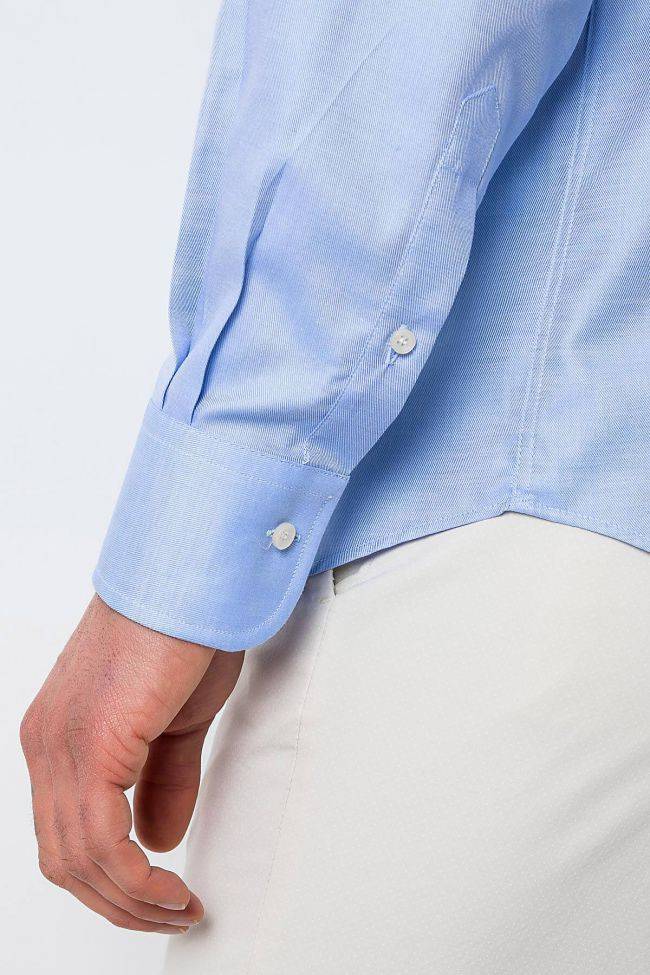 Ingram Hemd Herren Ingram Regular Einfarbig 100% Baumwolle Kragen Button-Down Lange Ärmel