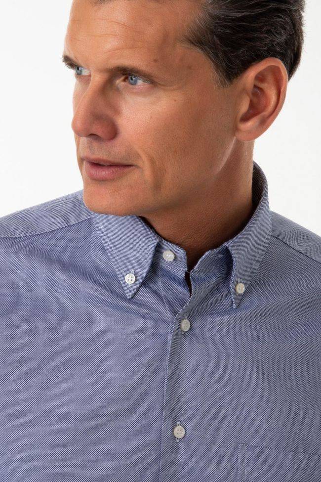 Ingram Hemd Herren Ingram Regular Einfarbig 100% Baumwolle Kragen Button-Down Lange Ärmel