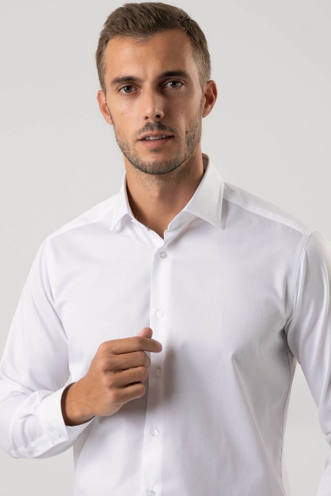 Ingram Hemd Herren Ingram Regular Einfarbig 100% Baumwolle Kragen Italienisch Lange Ärmel