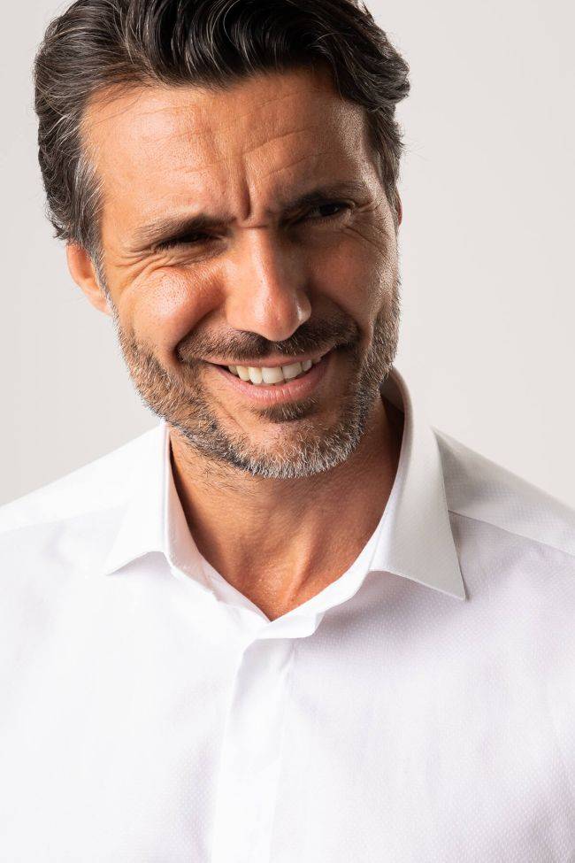 Ingram Hemd Herren Ingram Regular Einfarbig 100% Baumwolle Kragen Italienisch Lange Ärmel