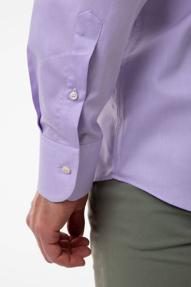 Ingram Hemd Herren Ingram Regular Einfarbig 100% Baumwolle Kragen Button-Down Lange Ärmel