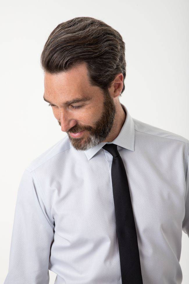 Ingram Hemd Herren Ingram Regular Einfarbig 100% Baumwolle Kragen Italienisch Lange Ärmel