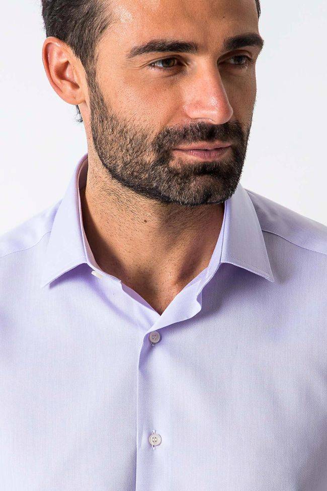 Ingram Hemd Herren Ingram Regular Einfarbig 100% Baumwolle Kragen Italienisch Lange Ärmel
