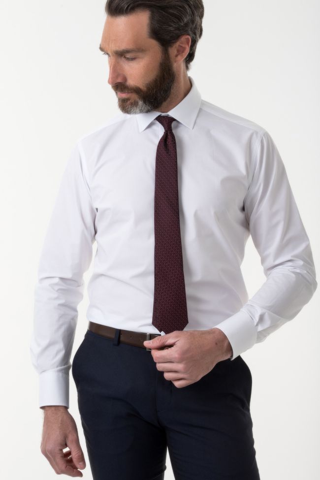 ingram Hemd Herren Ingram Regular Einfarbig 100% Baumwolle kragen Italienisch Lange Ärmel