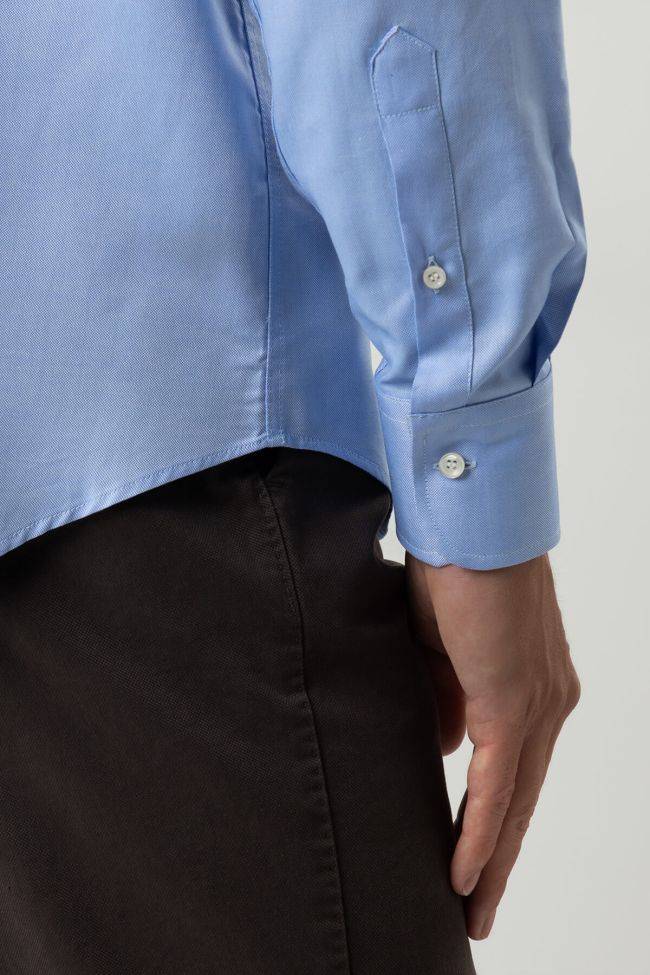 Ingram Hemd Herren Ingram Regular Einfarbig 100% Baumwolle Kragen Button-Down Lange Ärmel