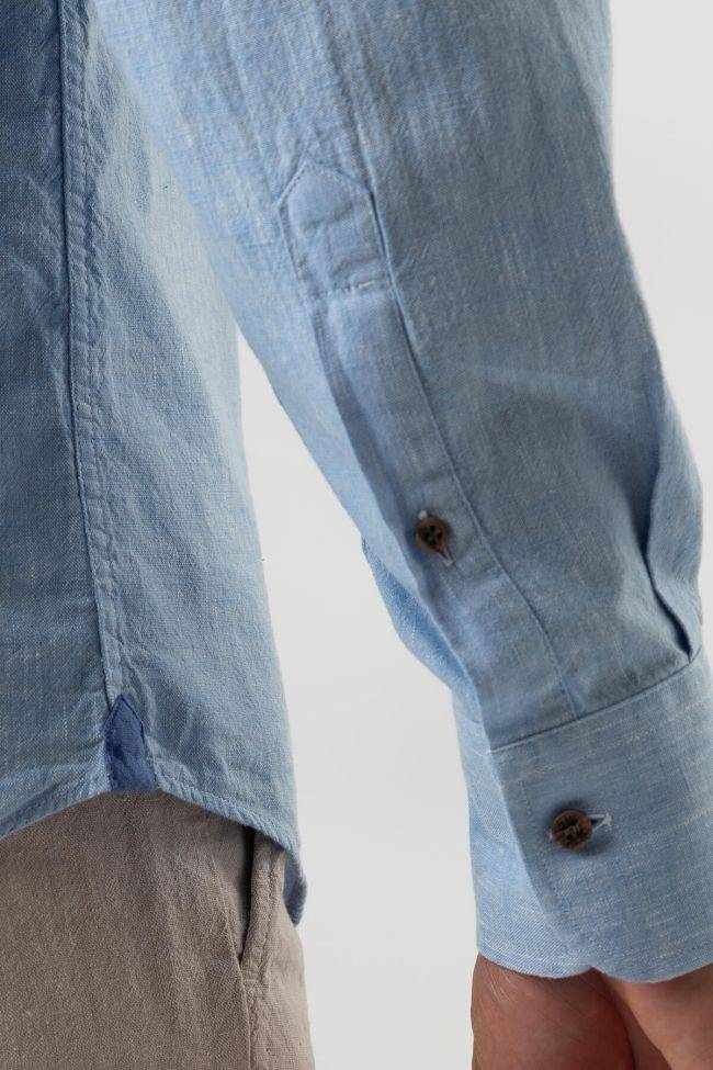 Ingram Hemd Herren Ingram Regular Einfarbig 100% Baumwolle Kragen Button-Down Lange Ärmel