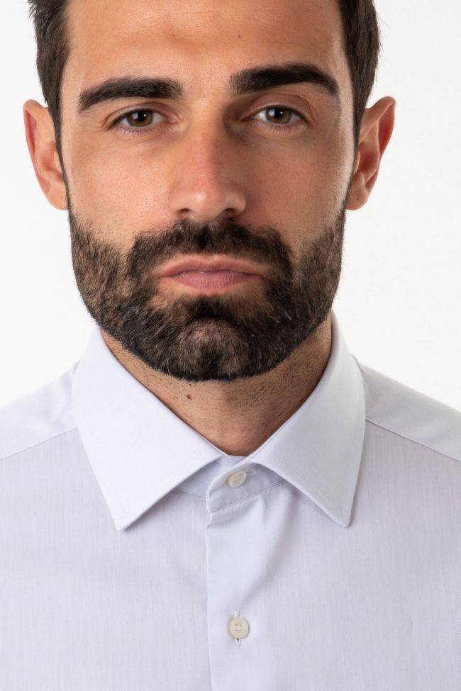 Ingram Hemd Herren Ingram Regular Einfarbig 100% Baumwolle Kragen Italienisch Lange Ärmel